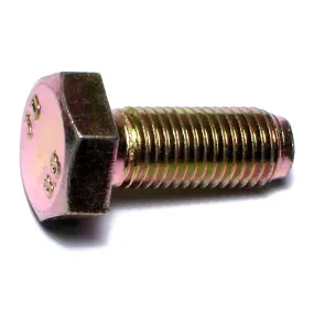 10mm-1.25 x 25mm Zinc Plated Class 8.8 Steel Fine Thread Hex Cap Screws