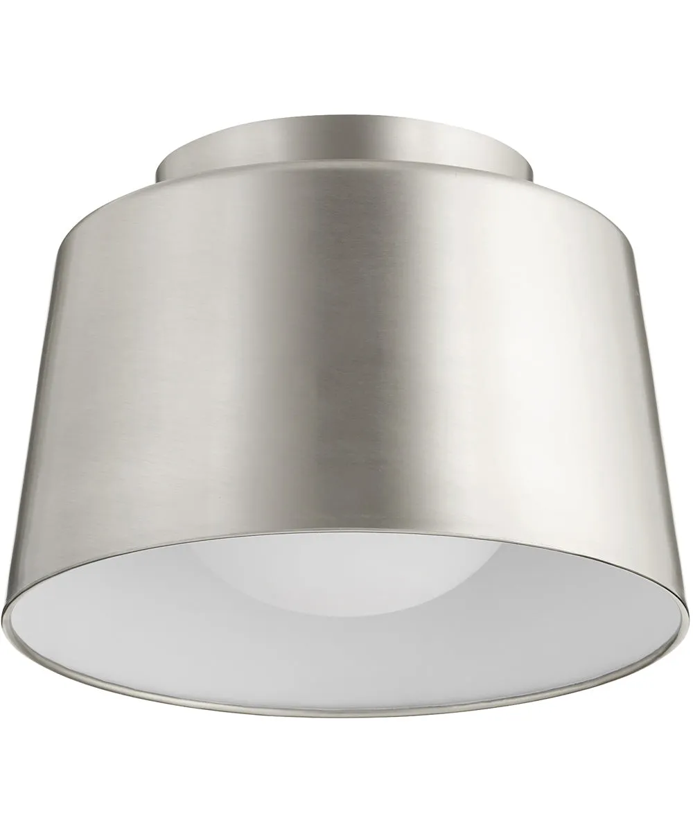 11"W 1-light Ceiling Flush Mount Satin Nickel