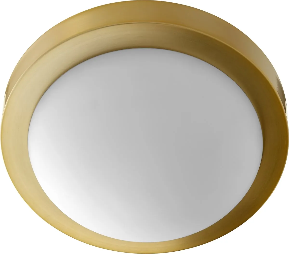 11"W 2-light Ceiling Flush Mount Aged Brass