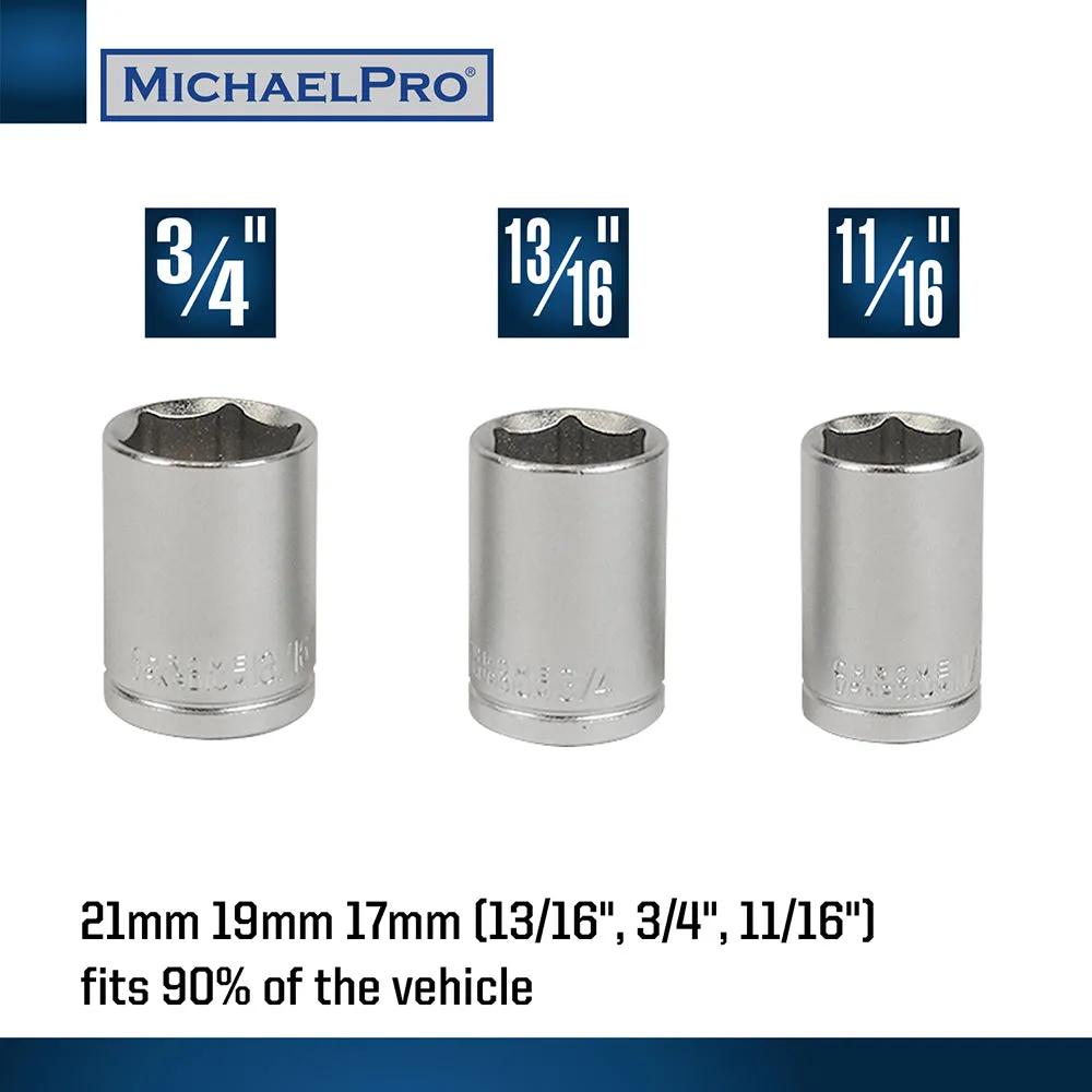 1/2-inch Drive Click Through Torque Wrench With Sockets (MP001002)