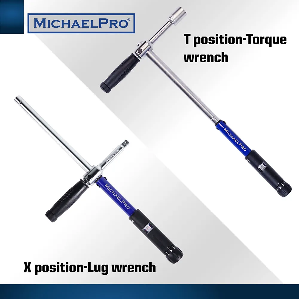 1/2-inch Drive Click Through Torque Wrench With Sockets (MP001002)