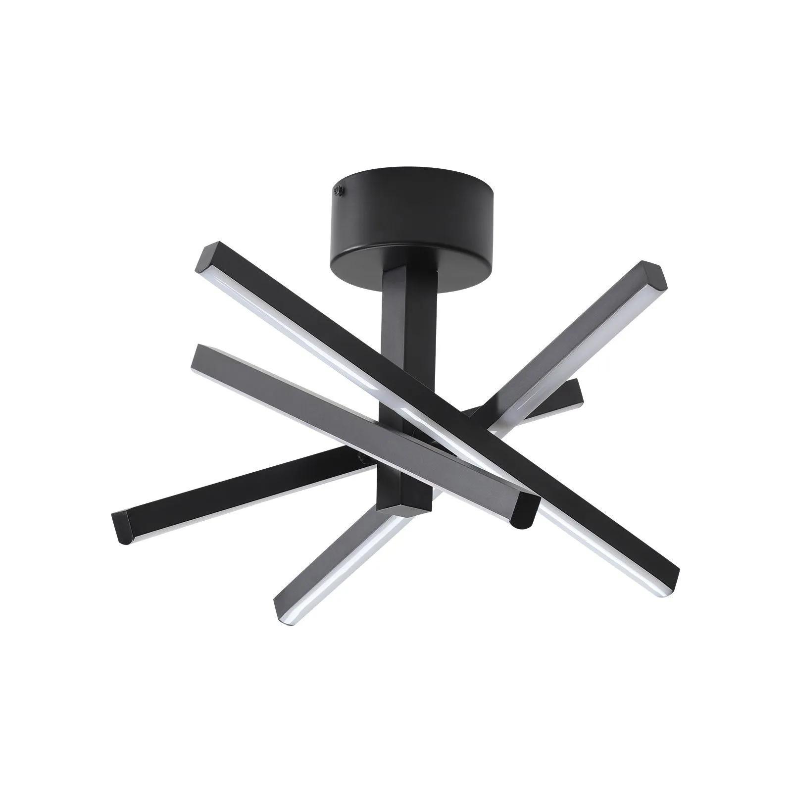 12.01" Nordic Style Black Chandelier Modern Simple Embedded Chandelier