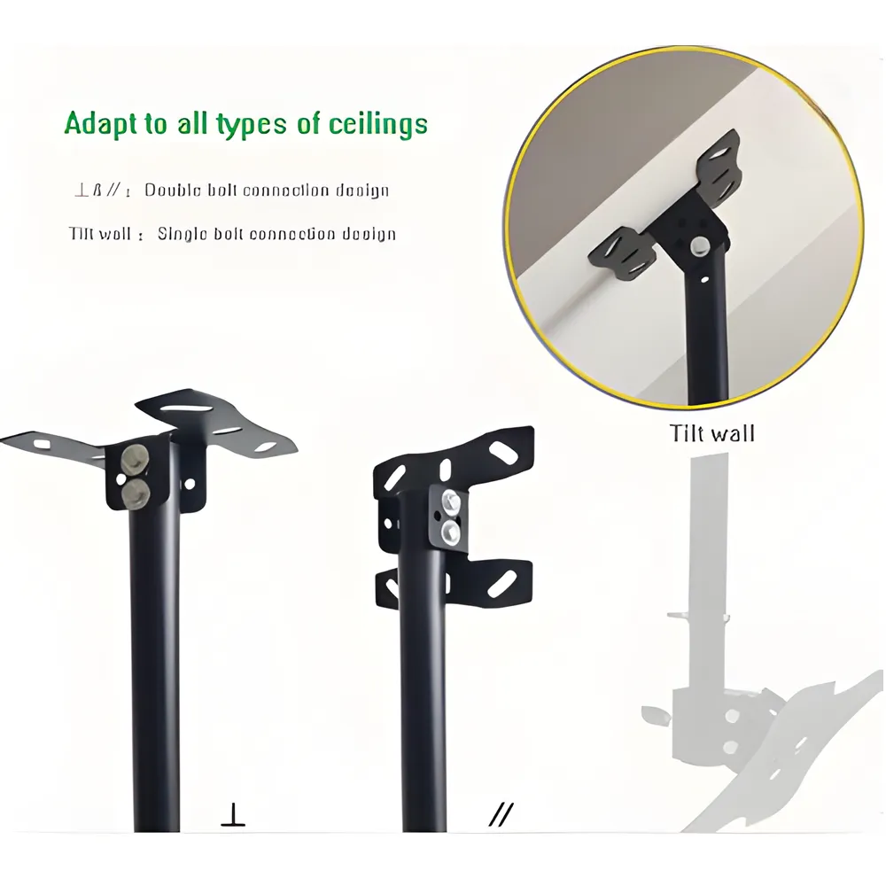 14 To 42" Telescopic Flat Panel Tilt Ceiling Tv Bracket