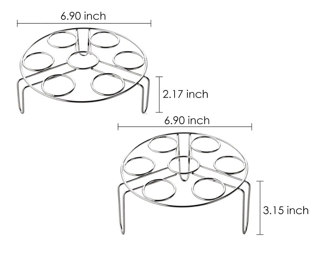 2 Pieces Egg Steamer Rack