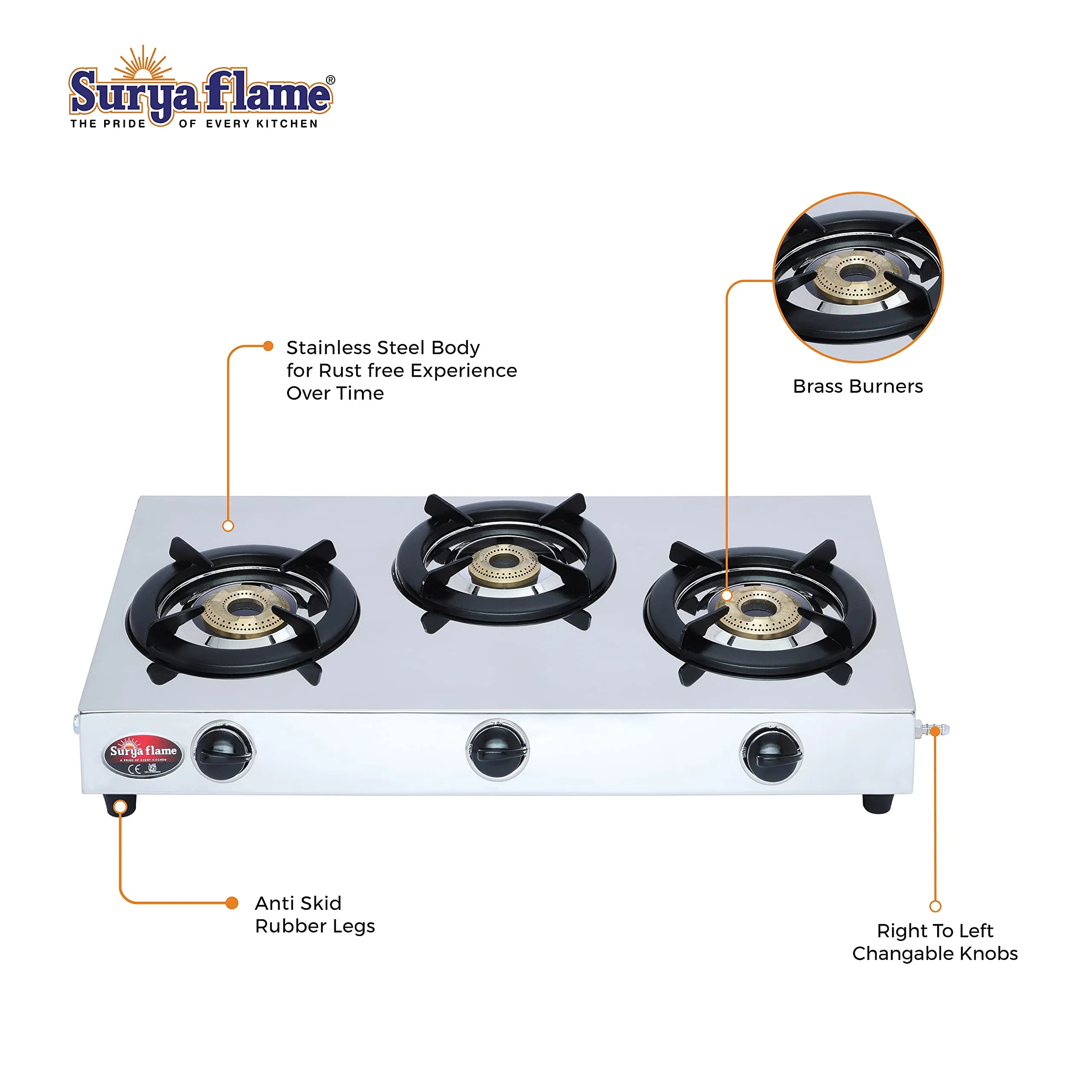 2 SF LPG STOVE 3B TRIPPLE CO..