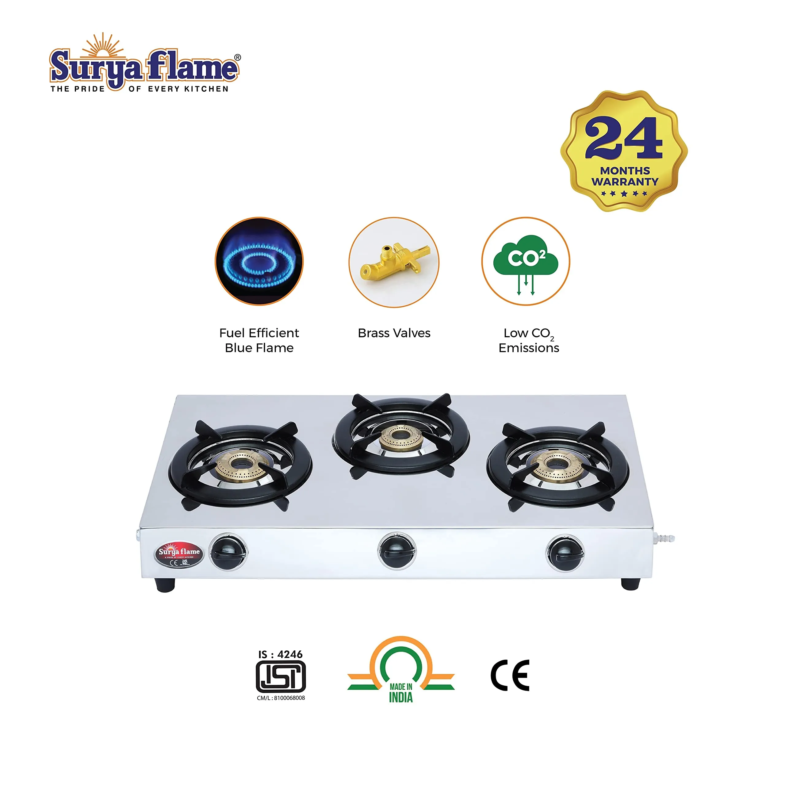 2 SF LPG STOVE 3B TRIPPLE CO..