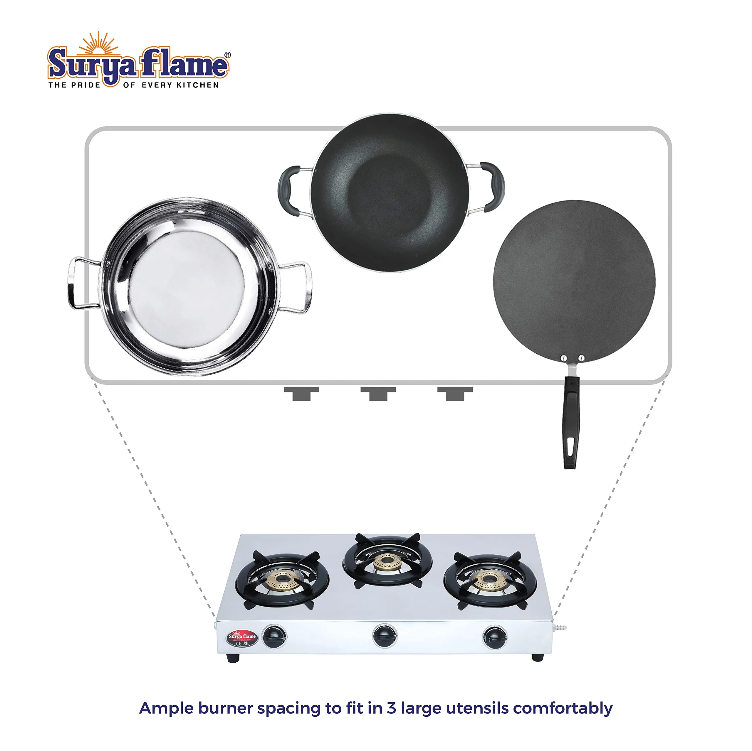 2 SF LPG STOVE 3B TRIPPLE CO..