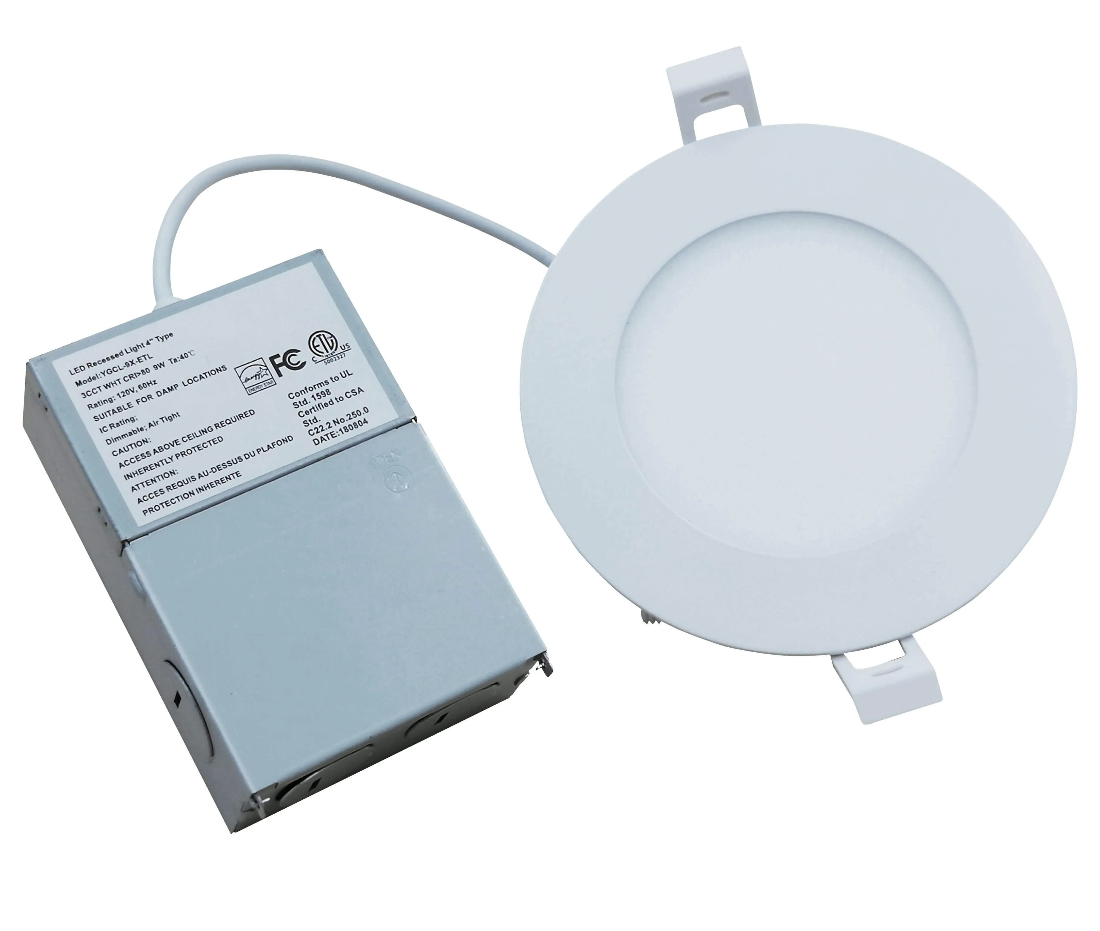 (20 Pack SALE) "Ultra Thin" 6 Inch ROUND 12w 5 CCT (2700K, 3000K, 3500K, 4000K, 5000K) Switchable- Dimmable - 10 Year Warranty - Shipping Included