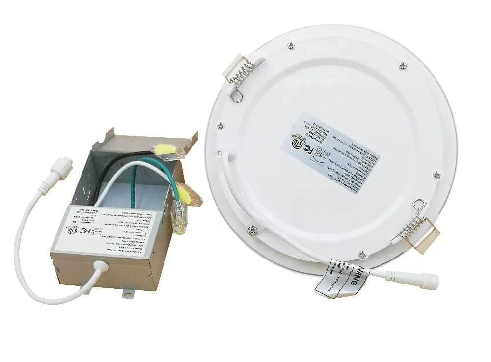 (20 Pack SALE) "Ultra Thin" 6 Inch ROUND 12w 5 CCT (2700K, 3000K, 3500K, 4000K, 5000K) Switchable- Dimmable - 10 Year Warranty - Shipping Included