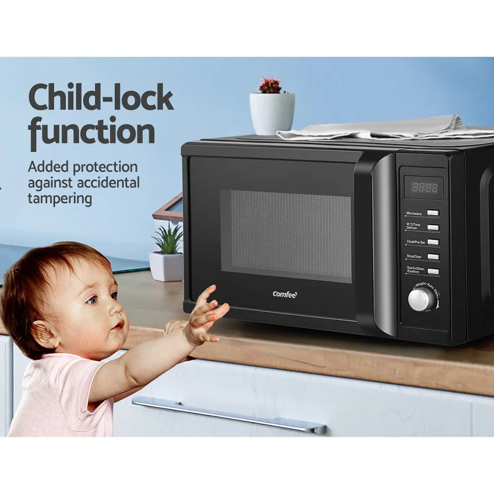 20L Microwave Oven 700W, LED Display, Child-Lock - Comfee