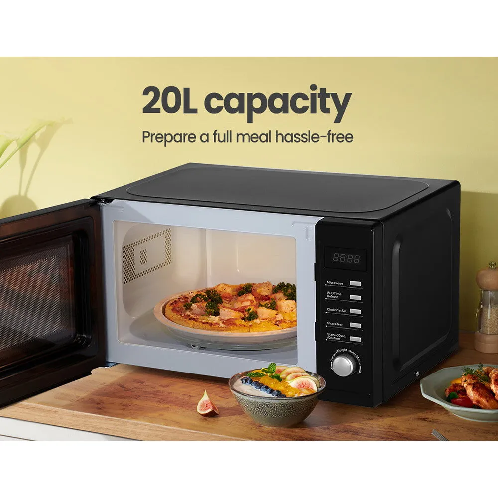 20L Microwave Oven 700W, LED Display, Child-Lock - Comfee