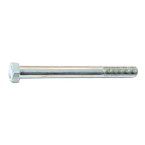 3/8"-24 x 4" Zinc Plated Grade 5 Steel Fine Thread Hex Cap Screws (6 pcs.)