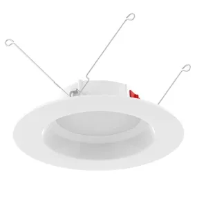 6 inch R34 Retrofit LED Can Light, 10 Watts, 900lm, Selectable 2700K to 5000K, Smooth Trim