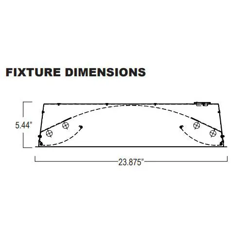 Advantage Environmental Lighting SDI High Performance Lay-In Center Basket Fluorescent Luminaire