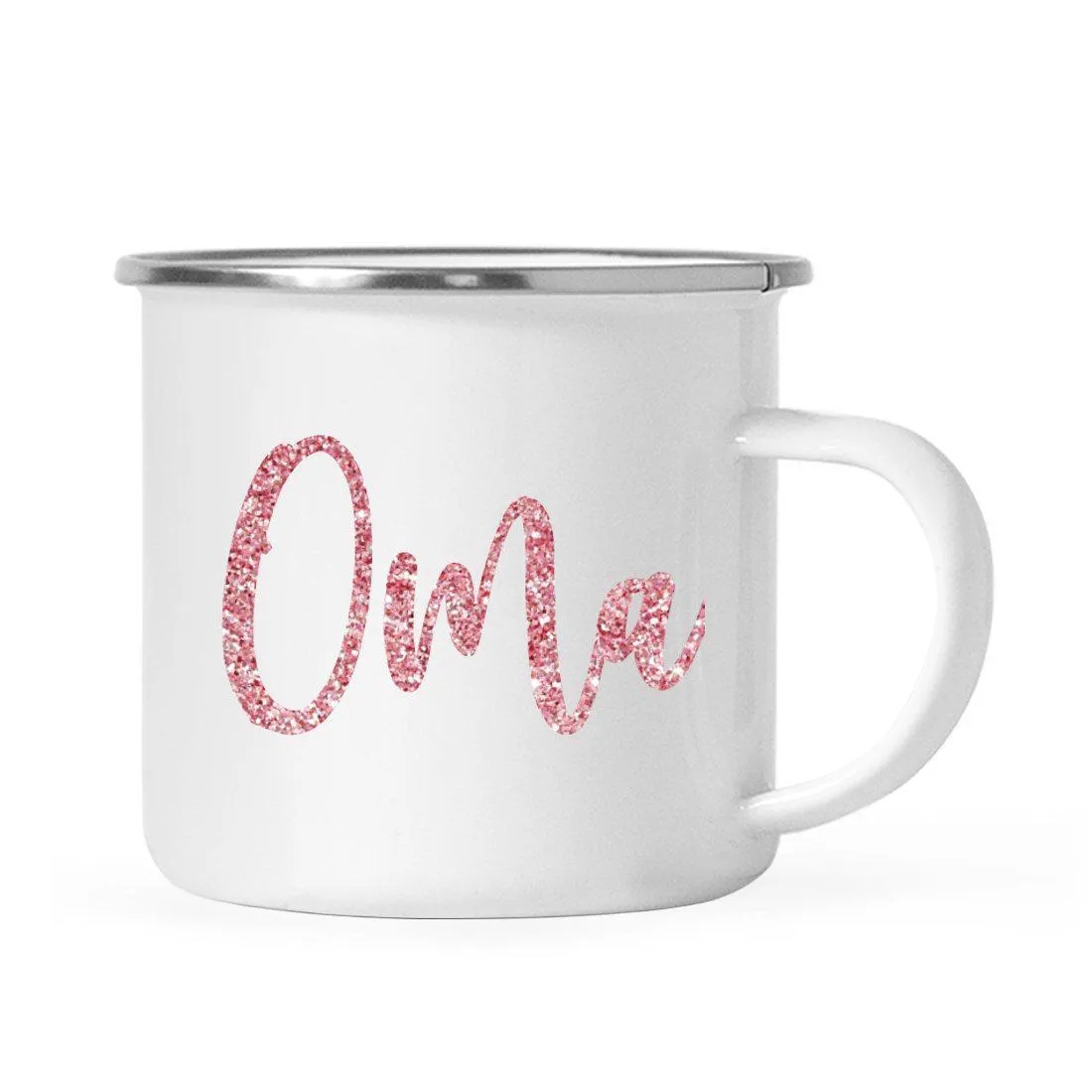 Andaz Press 11oz Faux Pink Glitter Girly Campfire Coffee Mug