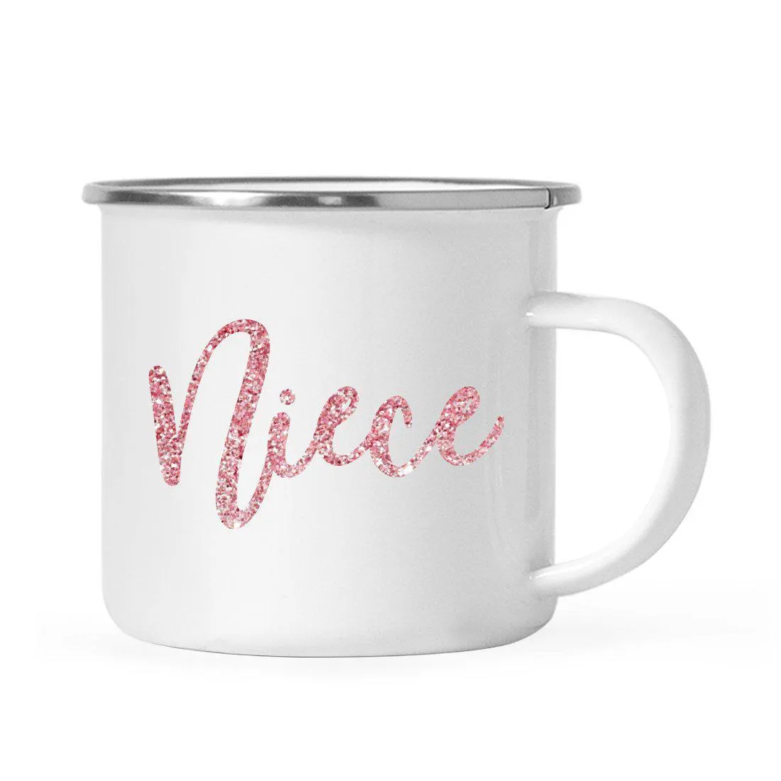 Andaz Press 11oz Faux Pink Glitter Girly Campfire Coffee Mug