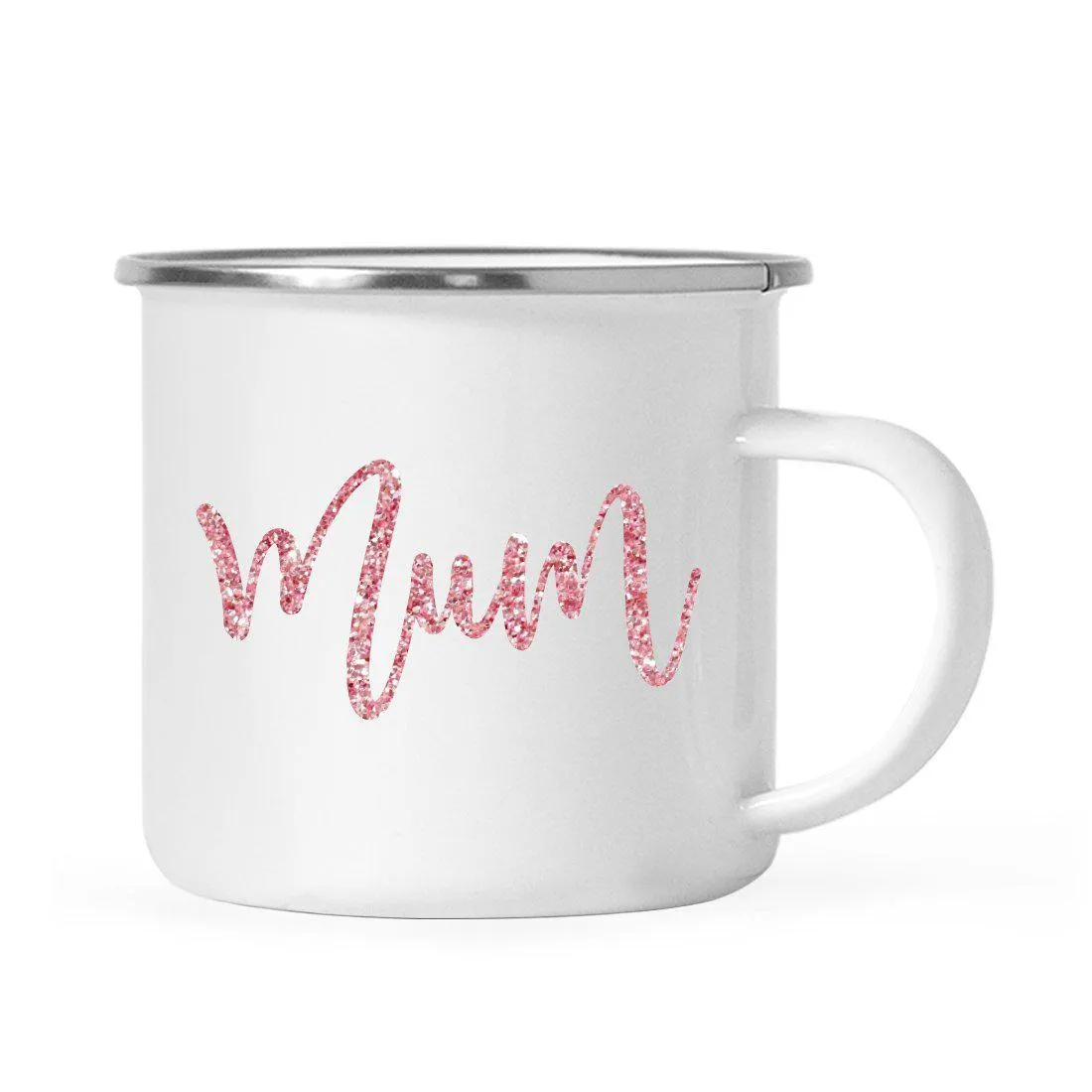 Andaz Press 11oz Faux Pink Glitter Girly Campfire Coffee Mug