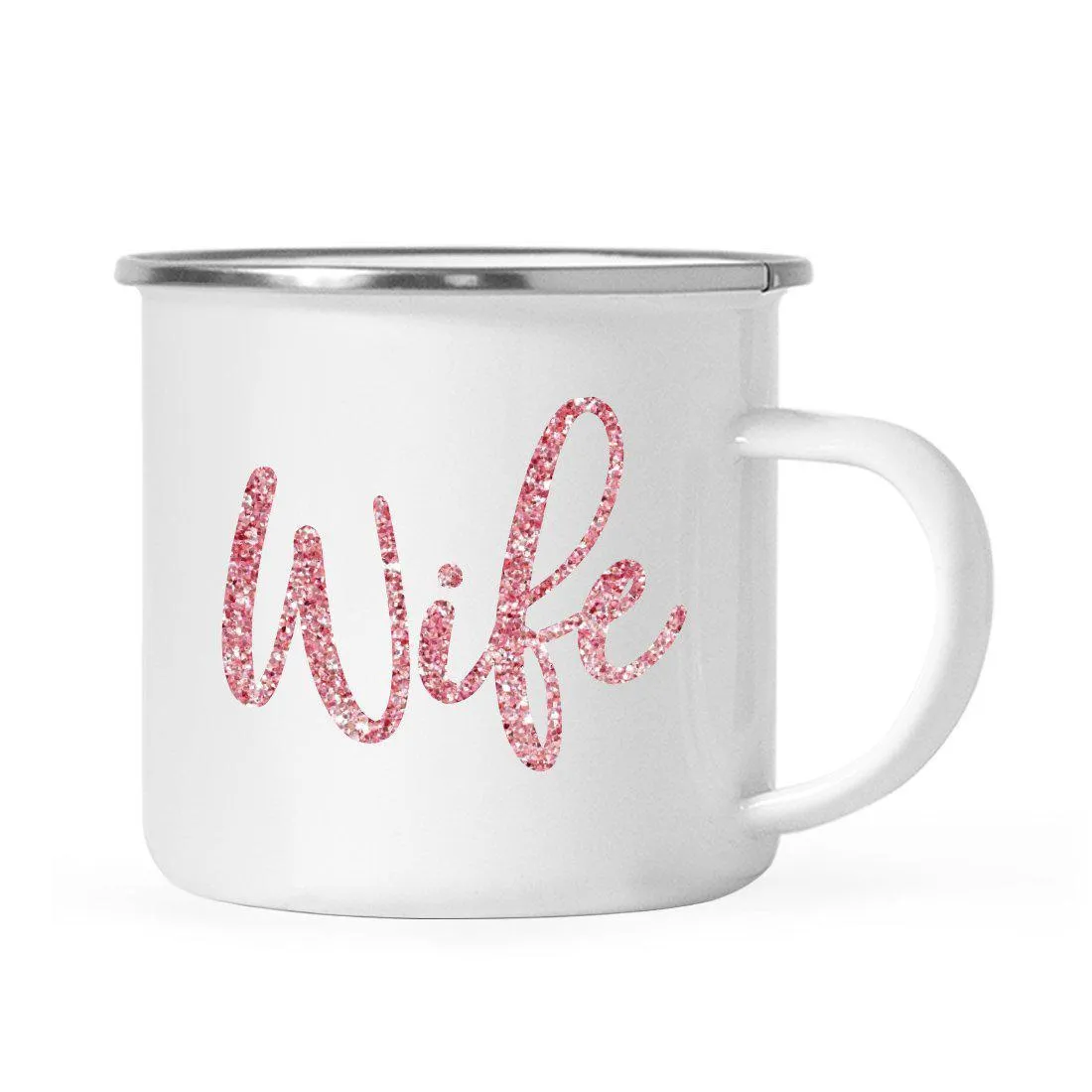 Andaz Press 11oz Faux Pink Glitter Girly Campfire Coffee Mug