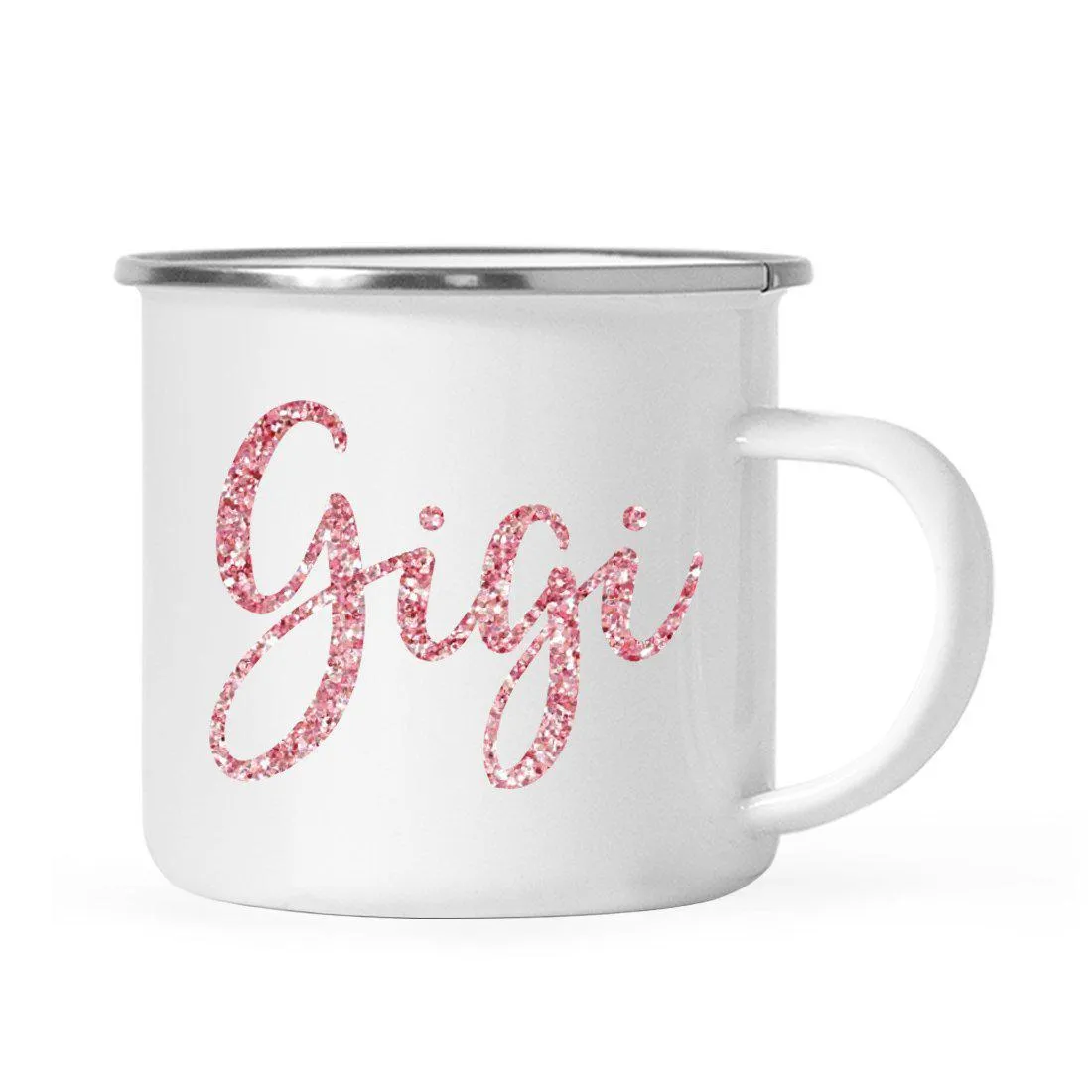 Andaz Press 11oz Faux Pink Glitter Girly Campfire Coffee Mug