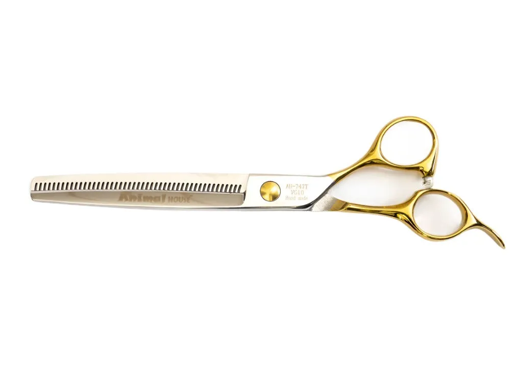 Animal House Prof. Series 7" Single Sided 47 Tooth Thinning/Blender Shear - CHROME (WH)