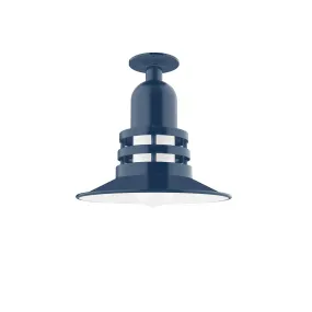 Atomic 12" Flush Mount in Navy