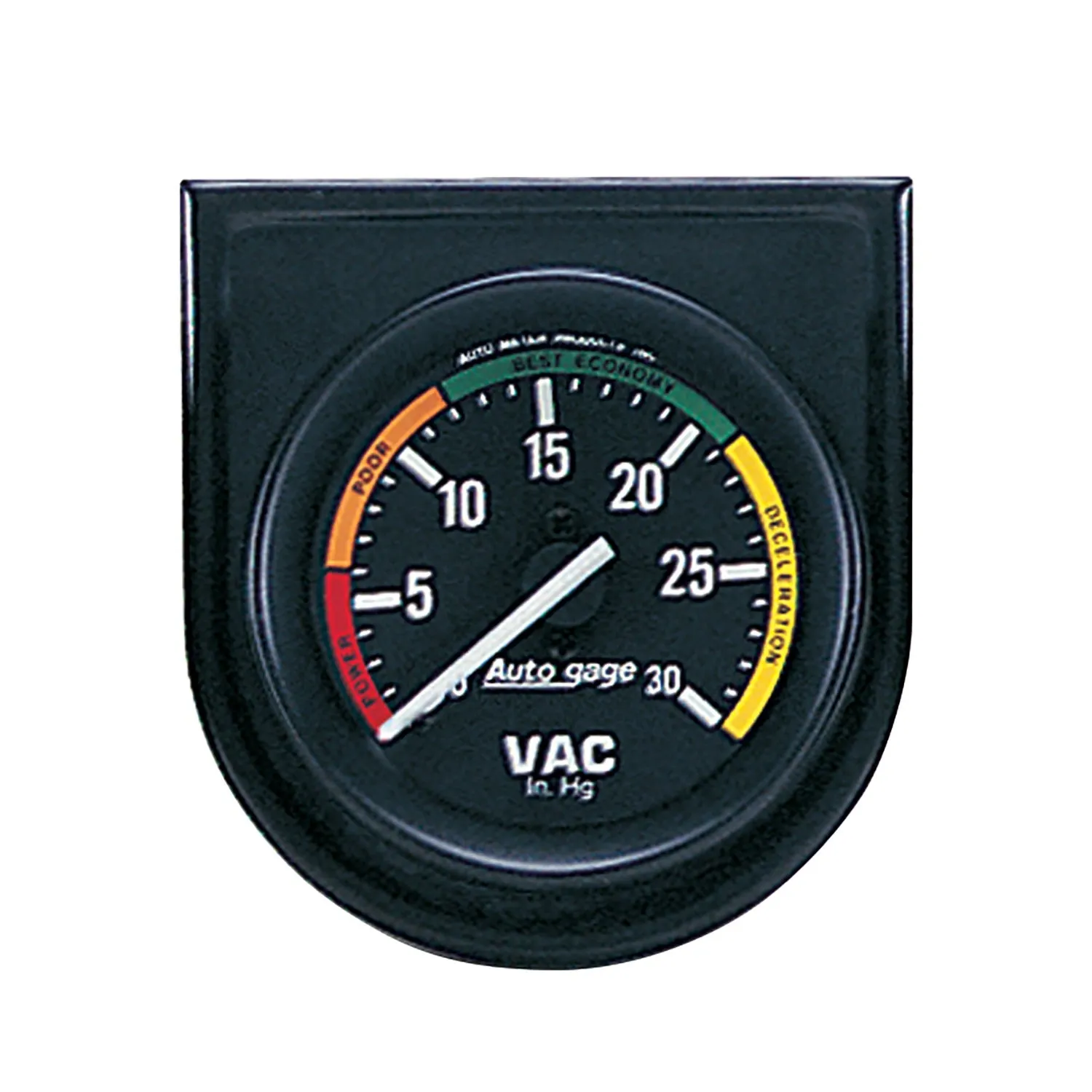 AutoMeter 2337 GAUGE CONSOLE; VACUUM; 2in.; 30INHG; BLK DIAL; BLK BEZEL; AUTOGAGE