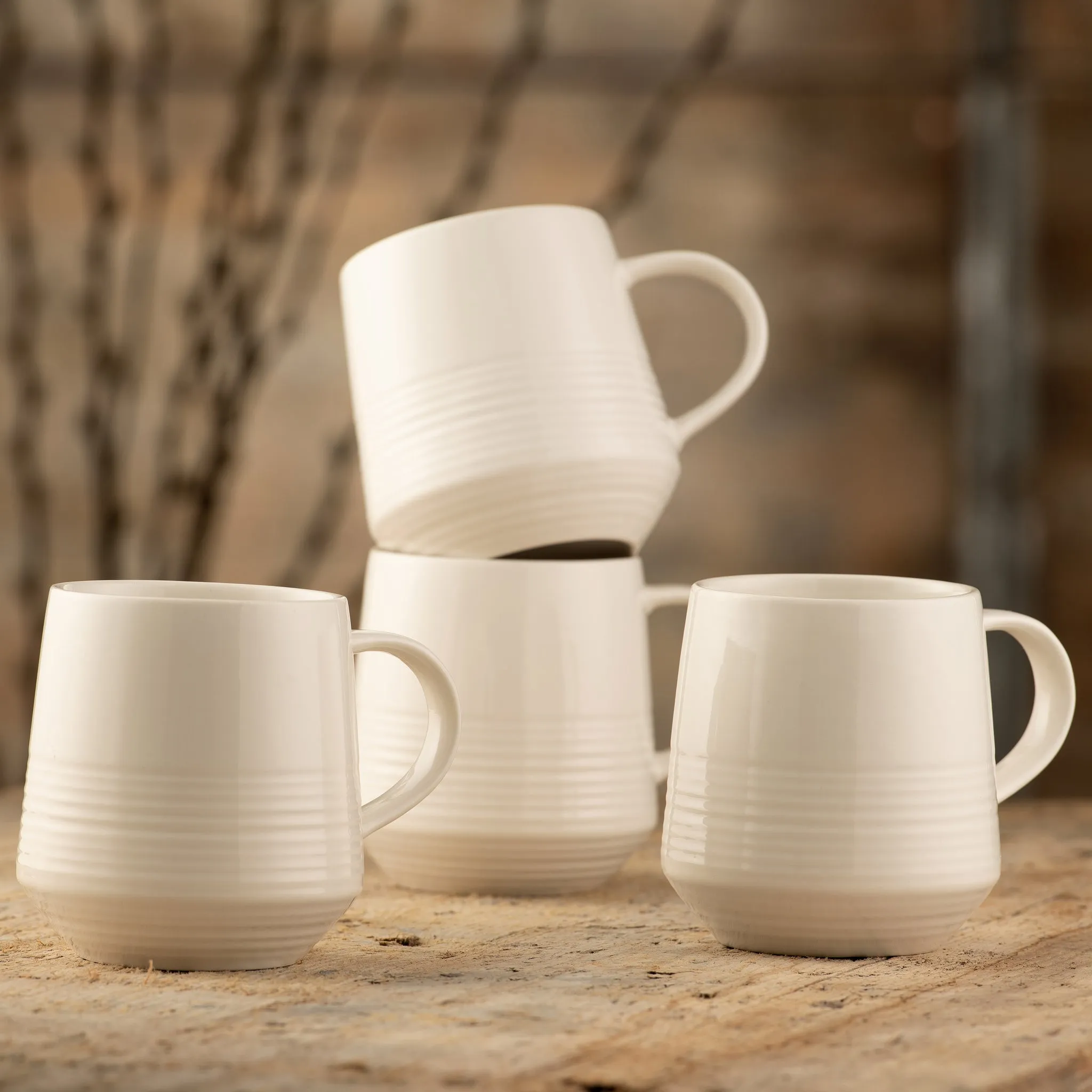 Belleek Living Zephyr Mug Set of 4