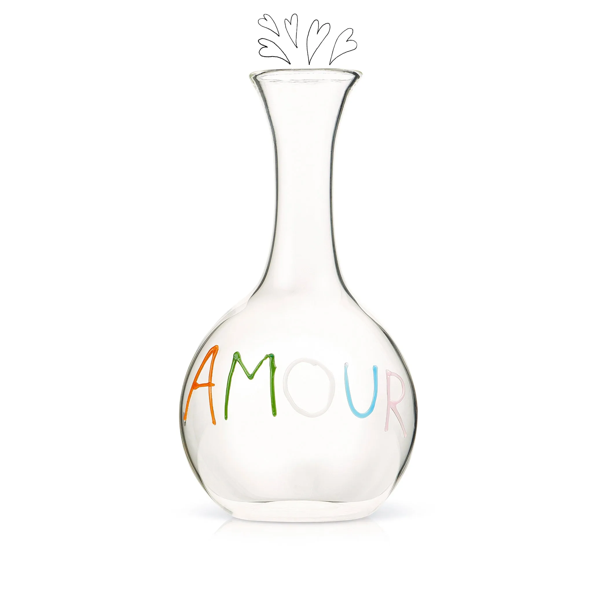 Bespoke Handblown Glass Word Carafe - MADE TO ORDER