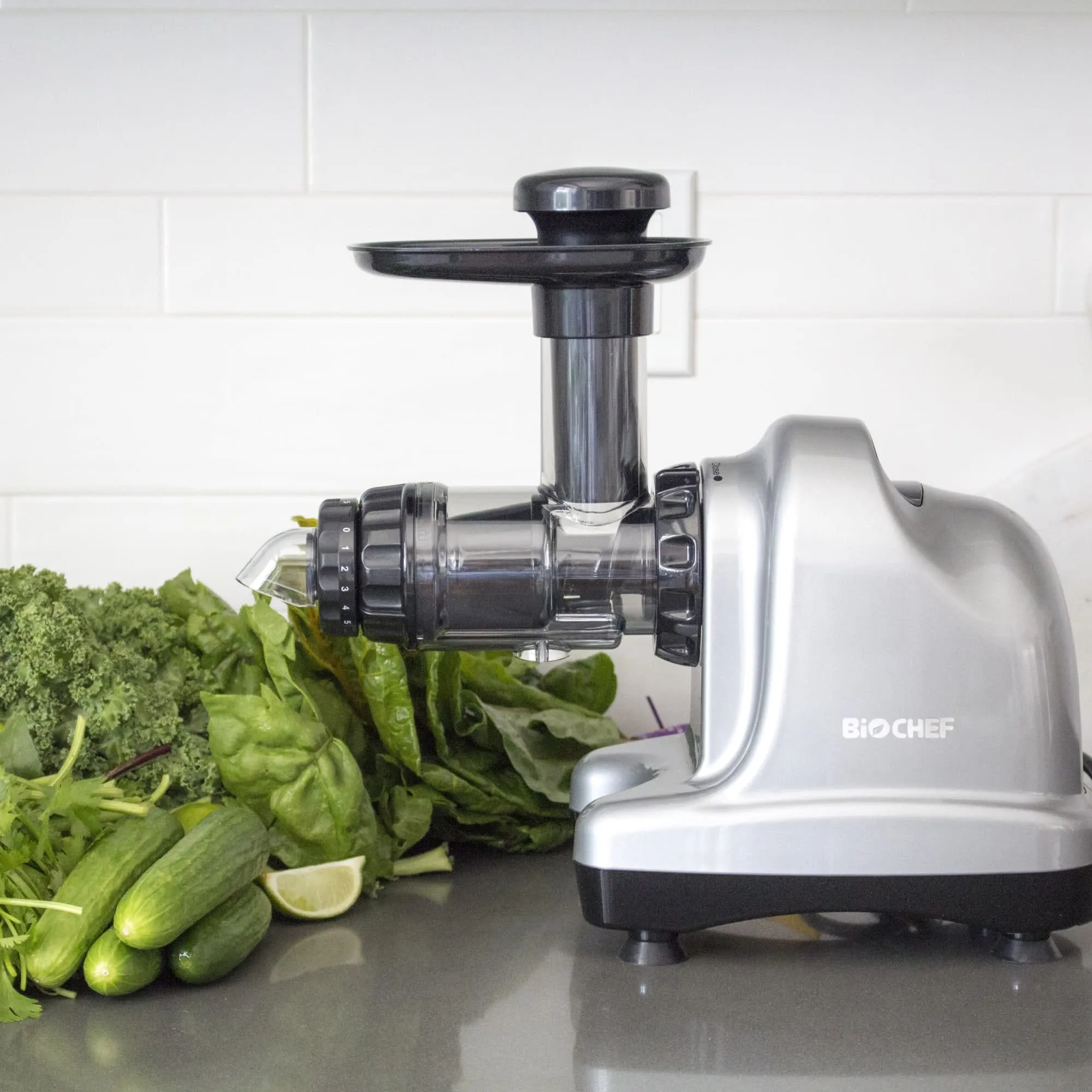 BioChef Axis Cold Press Juicer Silver