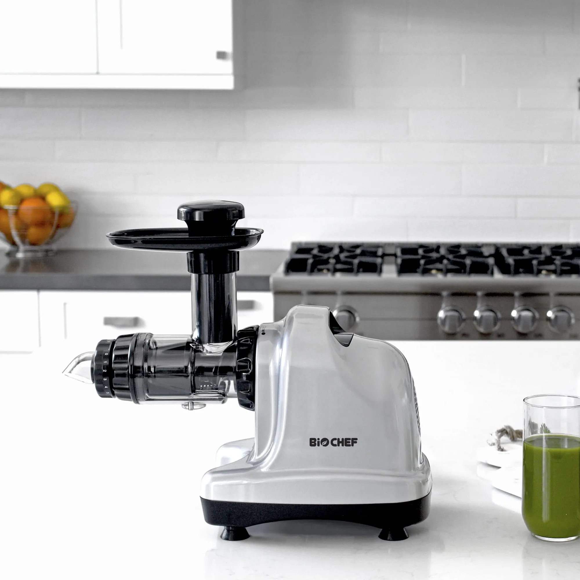 BioChef Axis Cold Press Juicer Silver