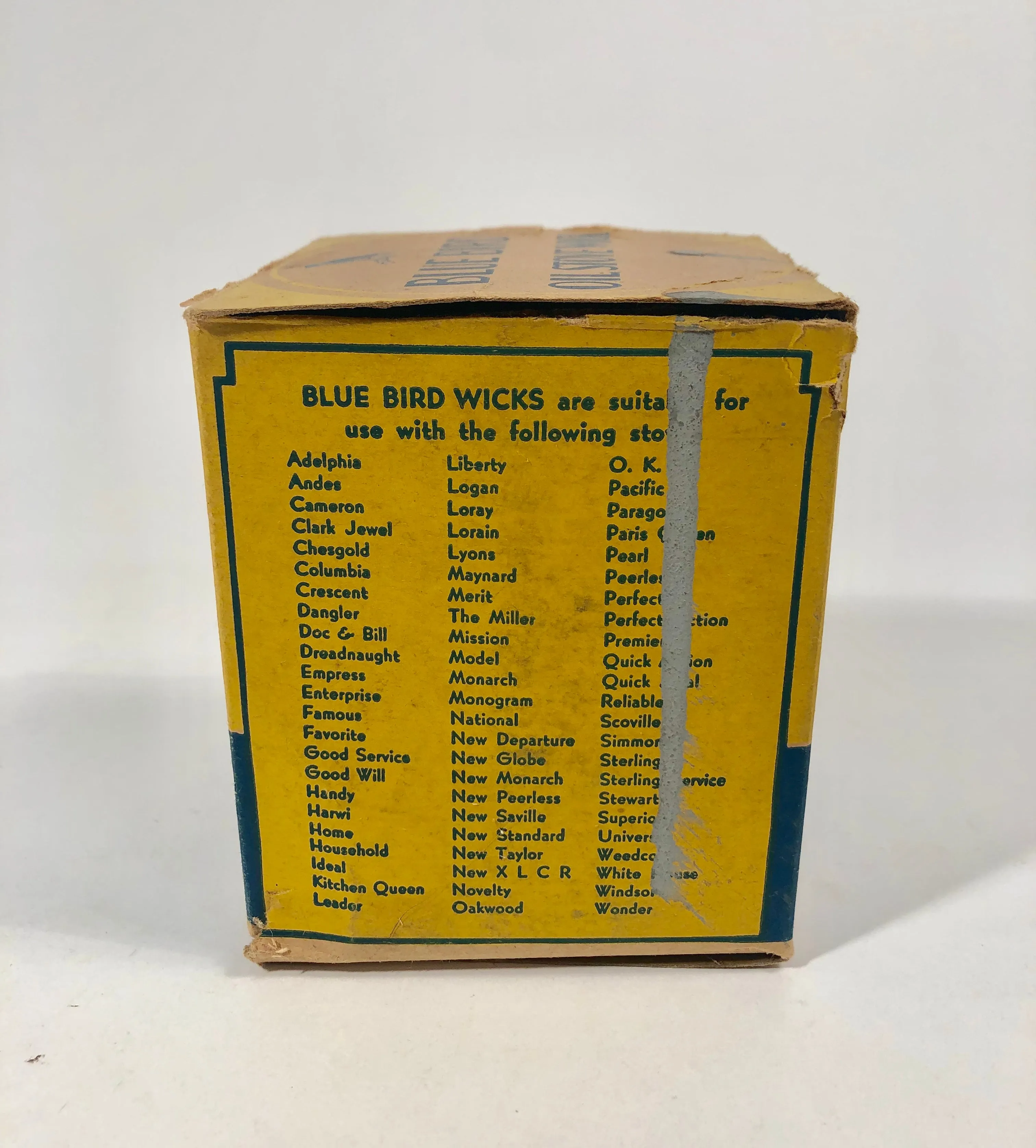 BLUE BIRD OIL STOVE WICK Box and Product, American Stove Co. || Lorain, Ohio