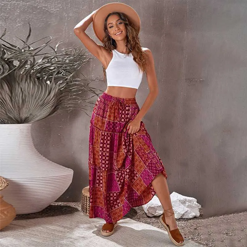 Bohemian Flounces Skirt