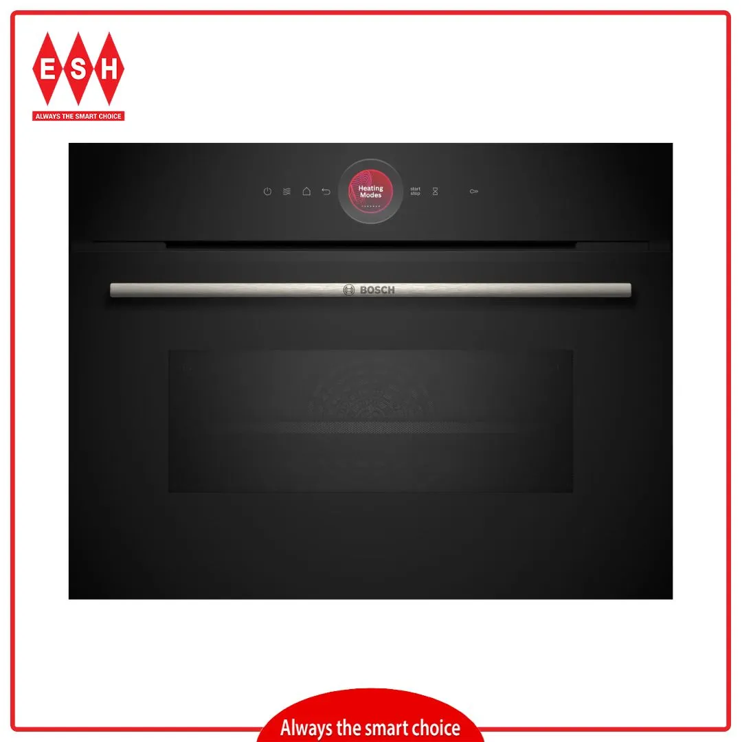 Bosch CMG7241B1B Series 8 Built-in Compact Oven with Microwave Function