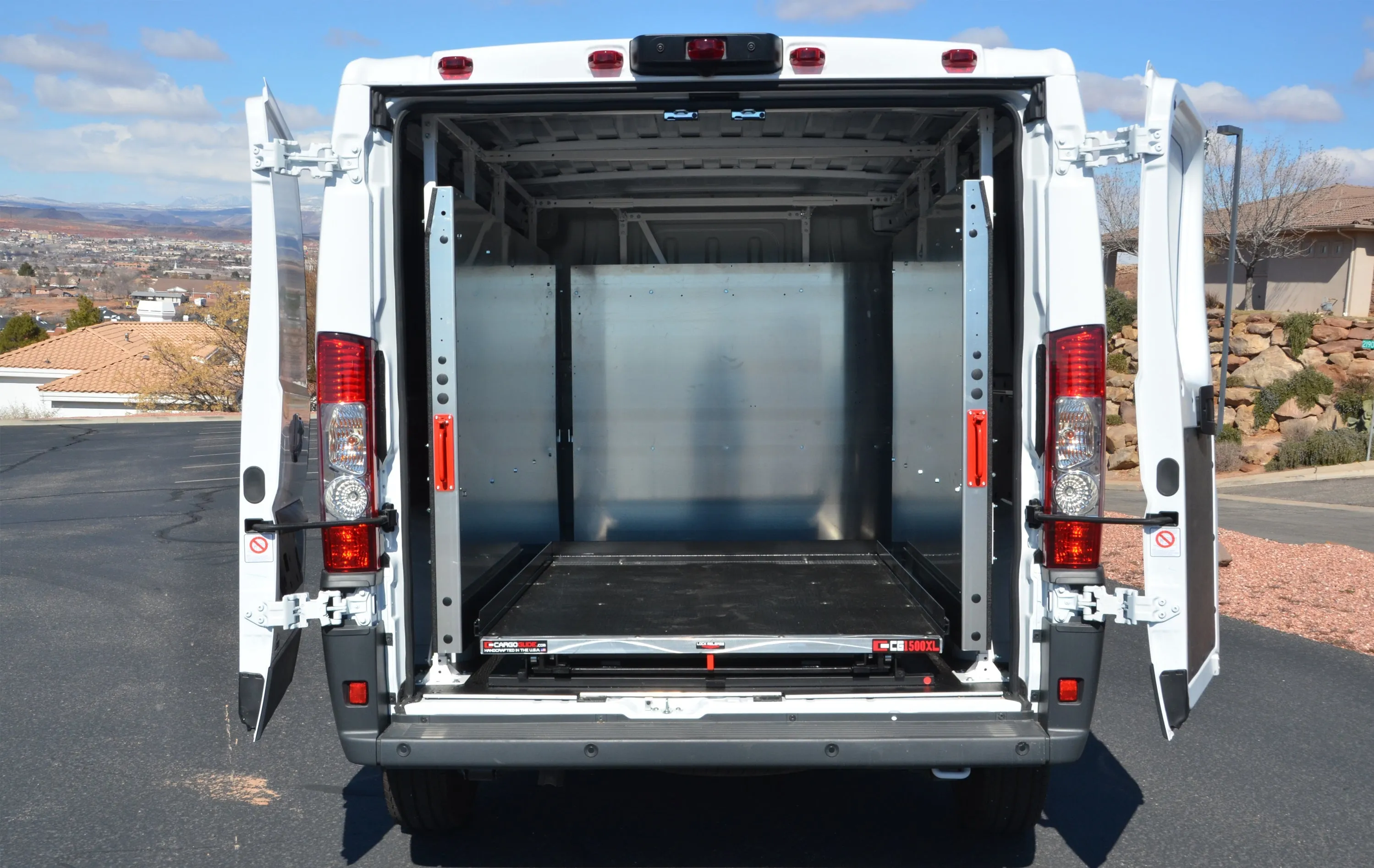 CargoGlide WSST301-23 Van Storage Sliding Platform Wall