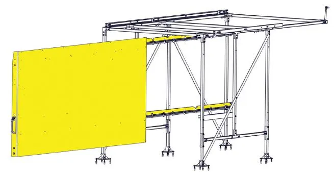 CargoGlide WSST301-23 Van Storage Sliding Platform Wall