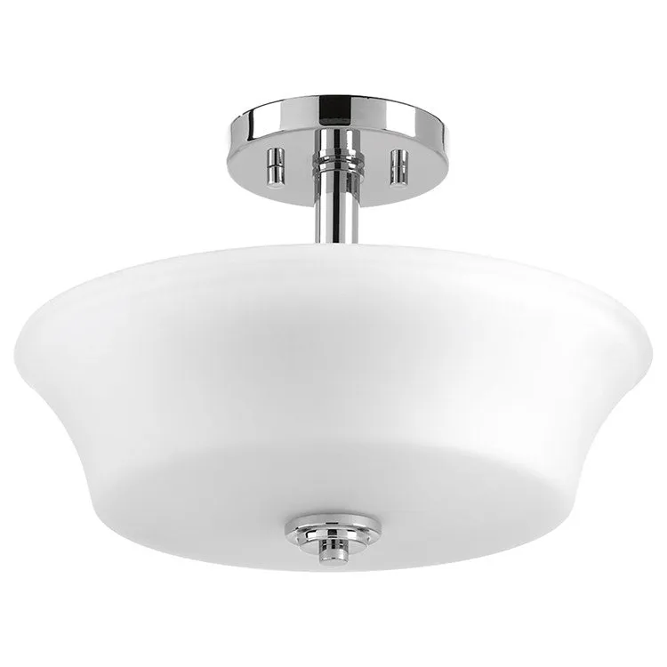 Cascadia Two-Light Semi-Flush Mount Convertible Ceiling Light