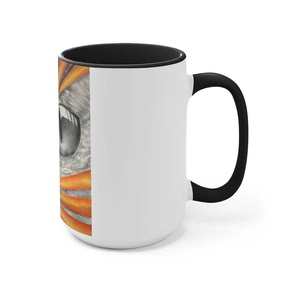 Cat Rays Accent Mug