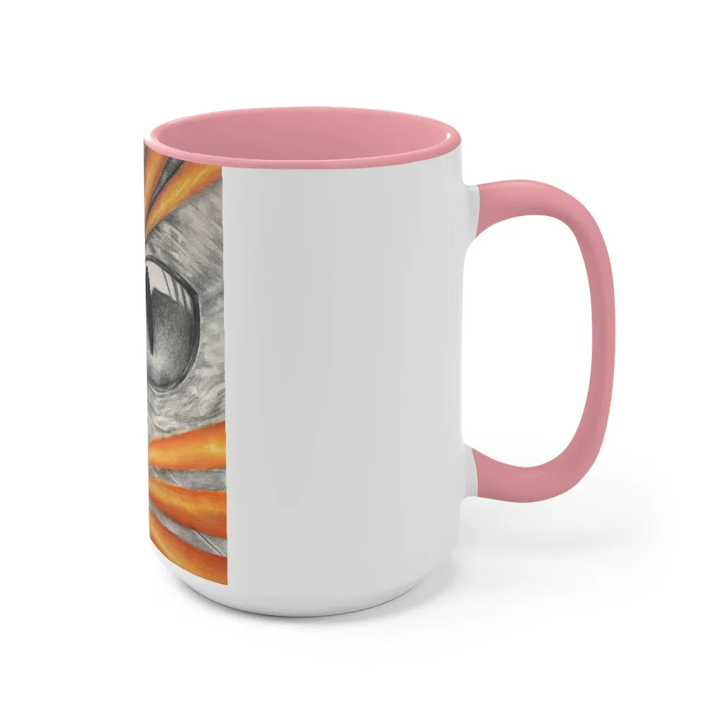 Cat Rays Accent Mug