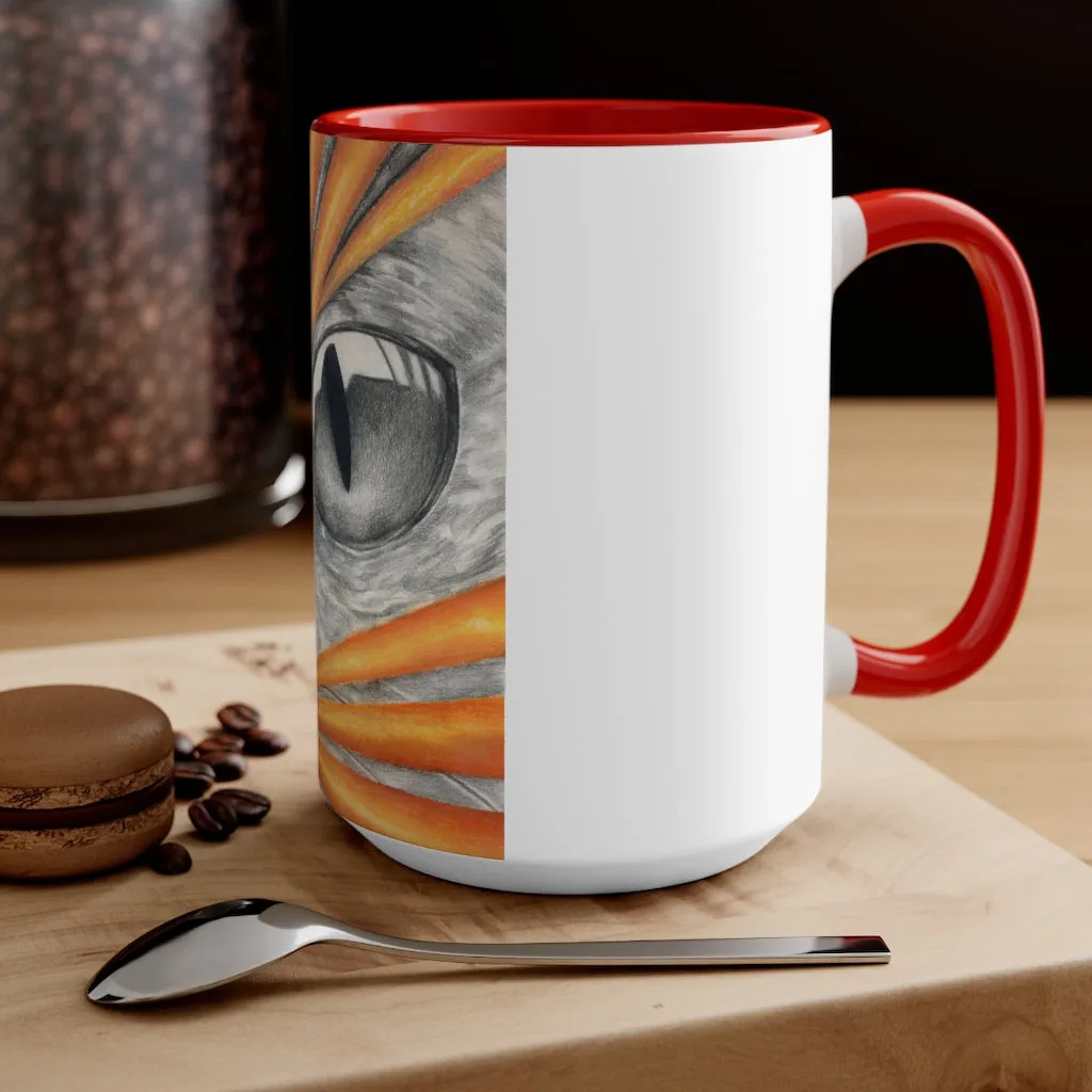 Cat Rays Accent Mug