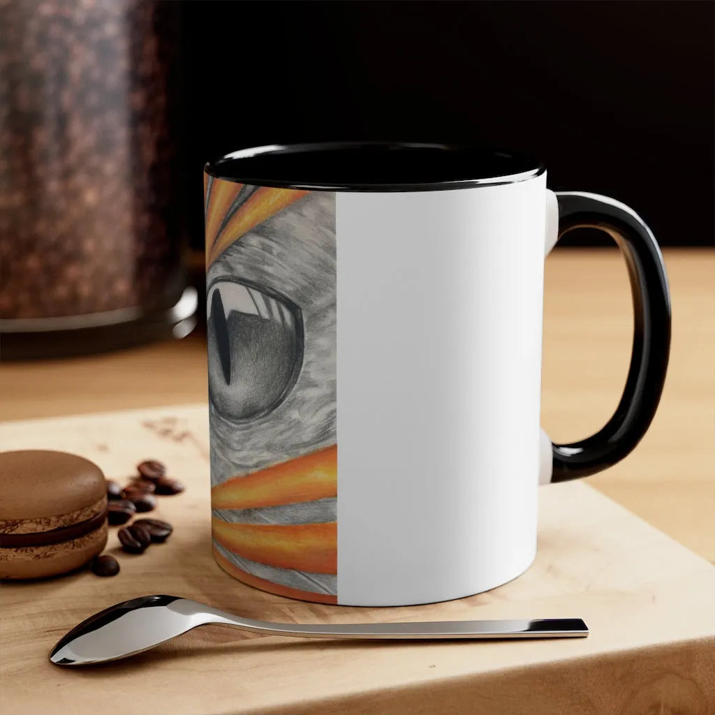 Cat Rays Accent Mug