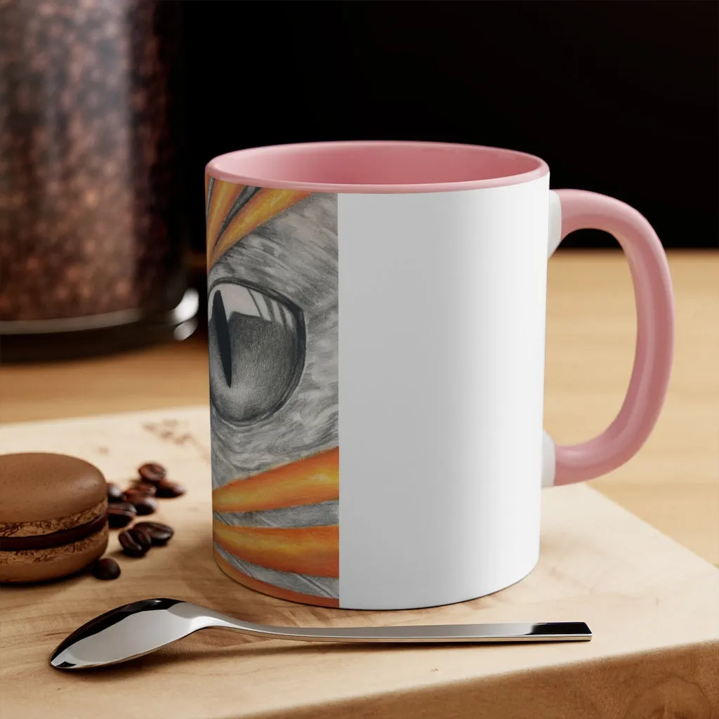 Cat Rays Accent Mug