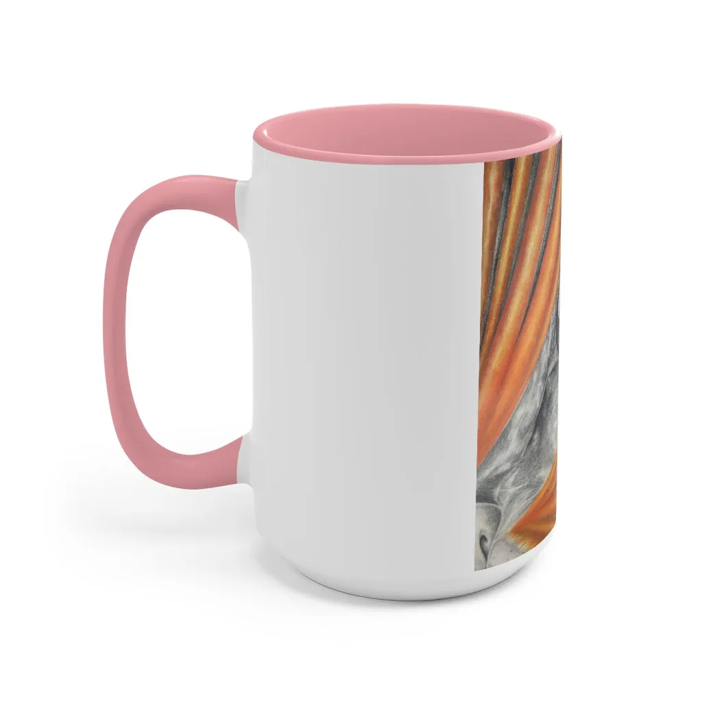 Cat Rays Accent Mug