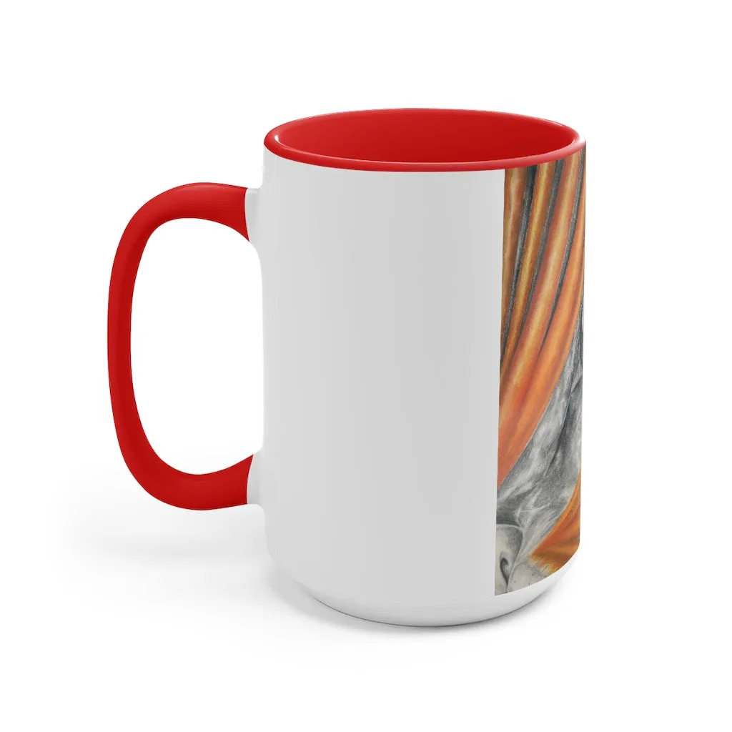 Cat Rays Accent Mug