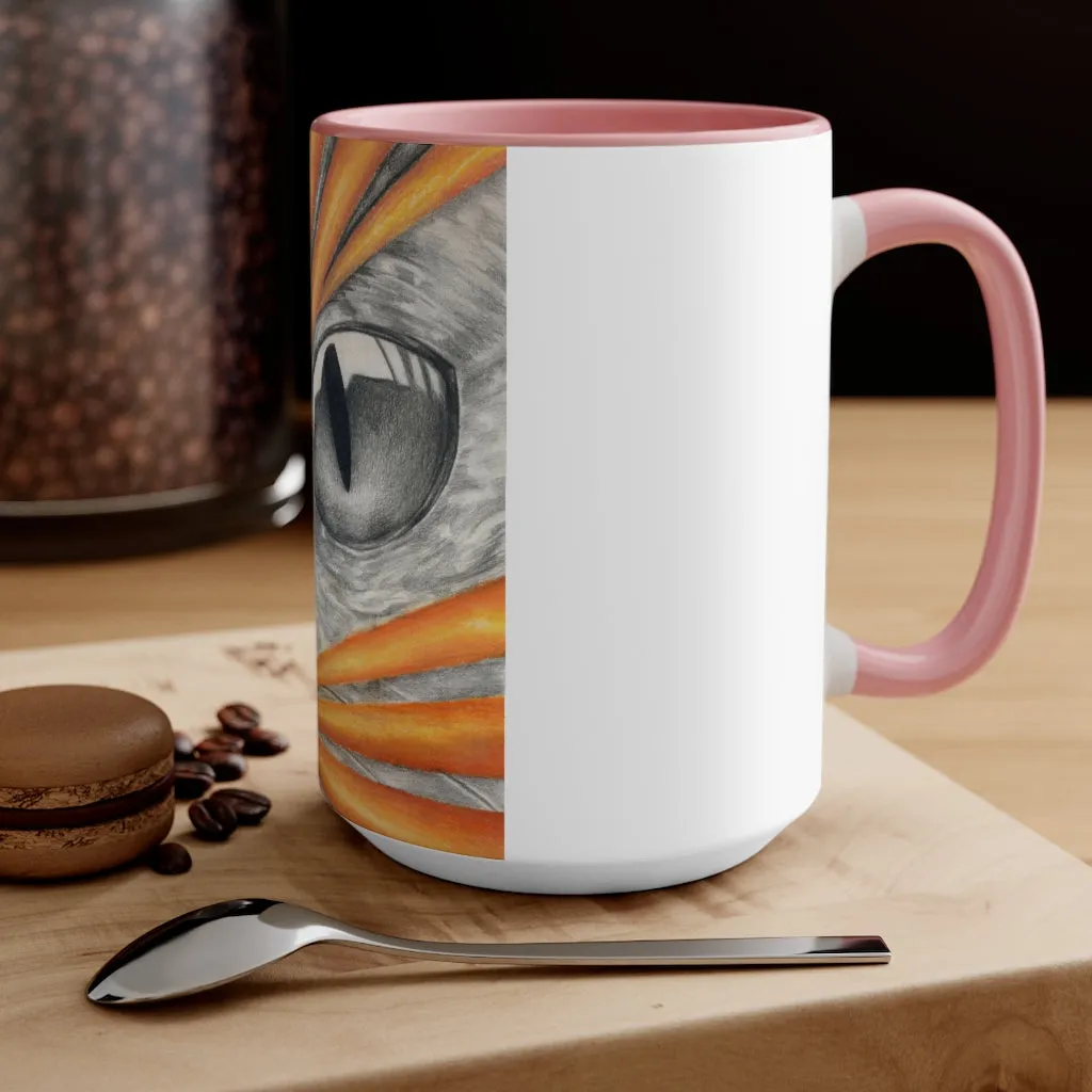 Cat Rays Accent Mug