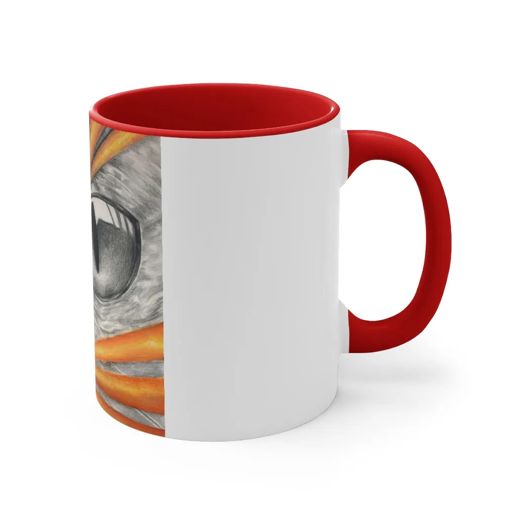 Cat Rays Accent Mug