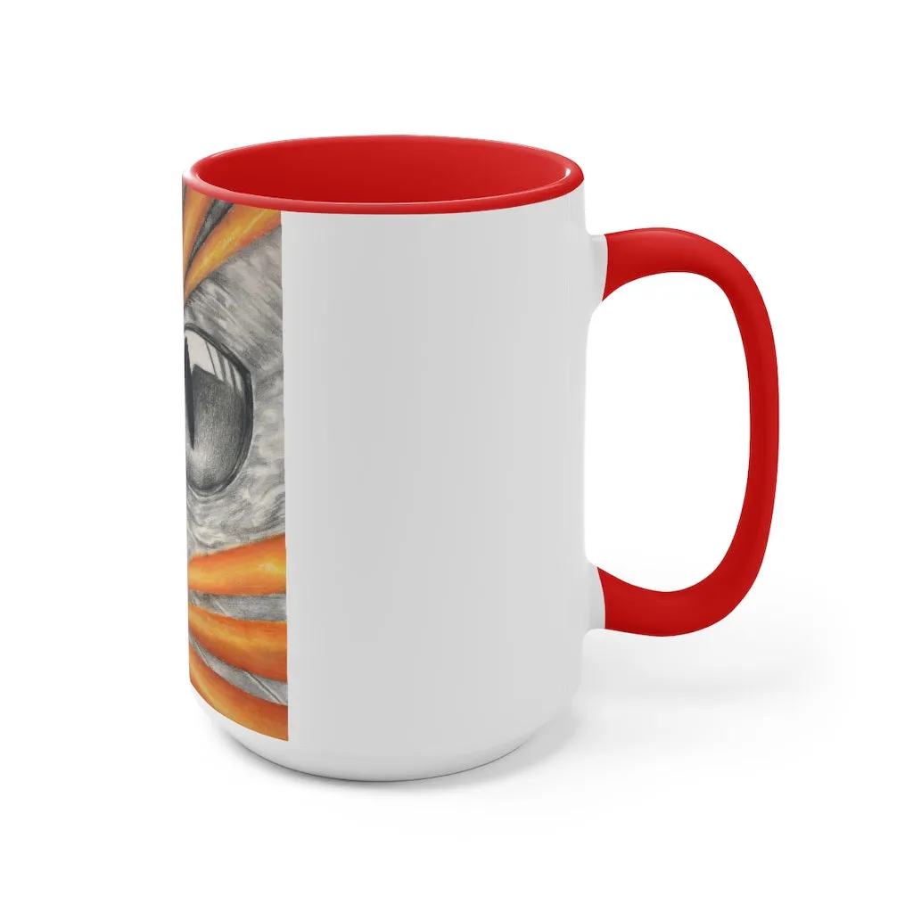 Cat Rays Accent Mug