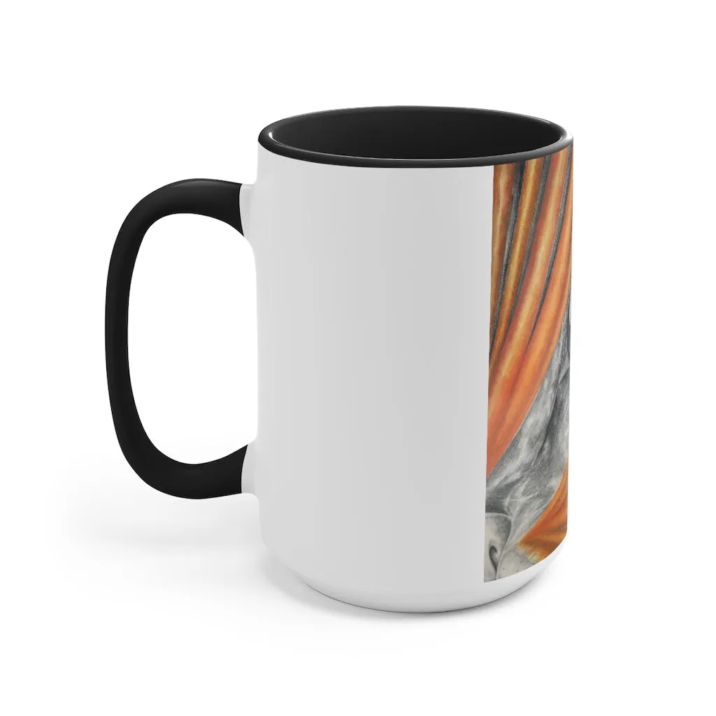 Cat Rays Accent Mug