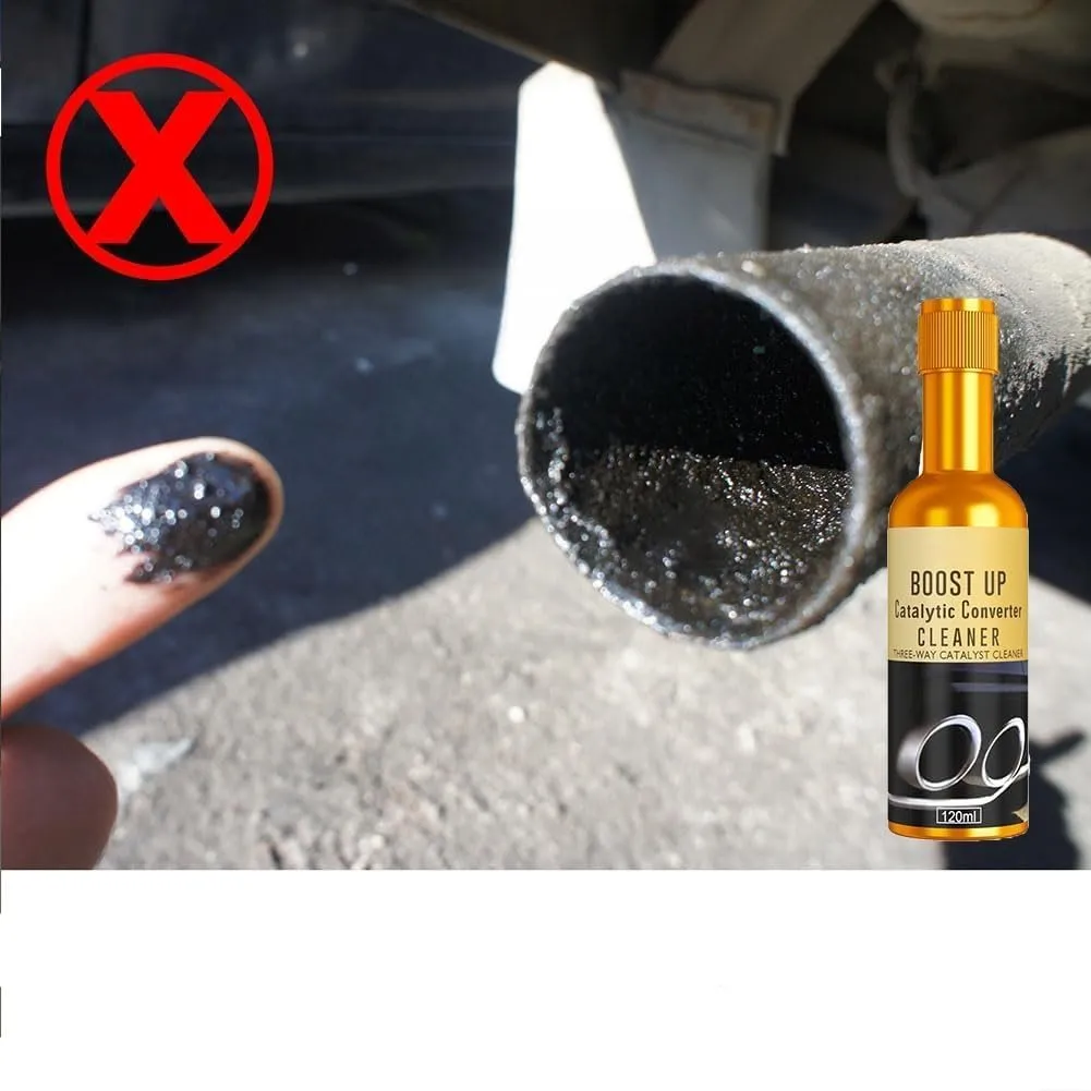 Catalytic Converter Cleaner - Instant Car Exhaust Cleaner Dust Stain Remover