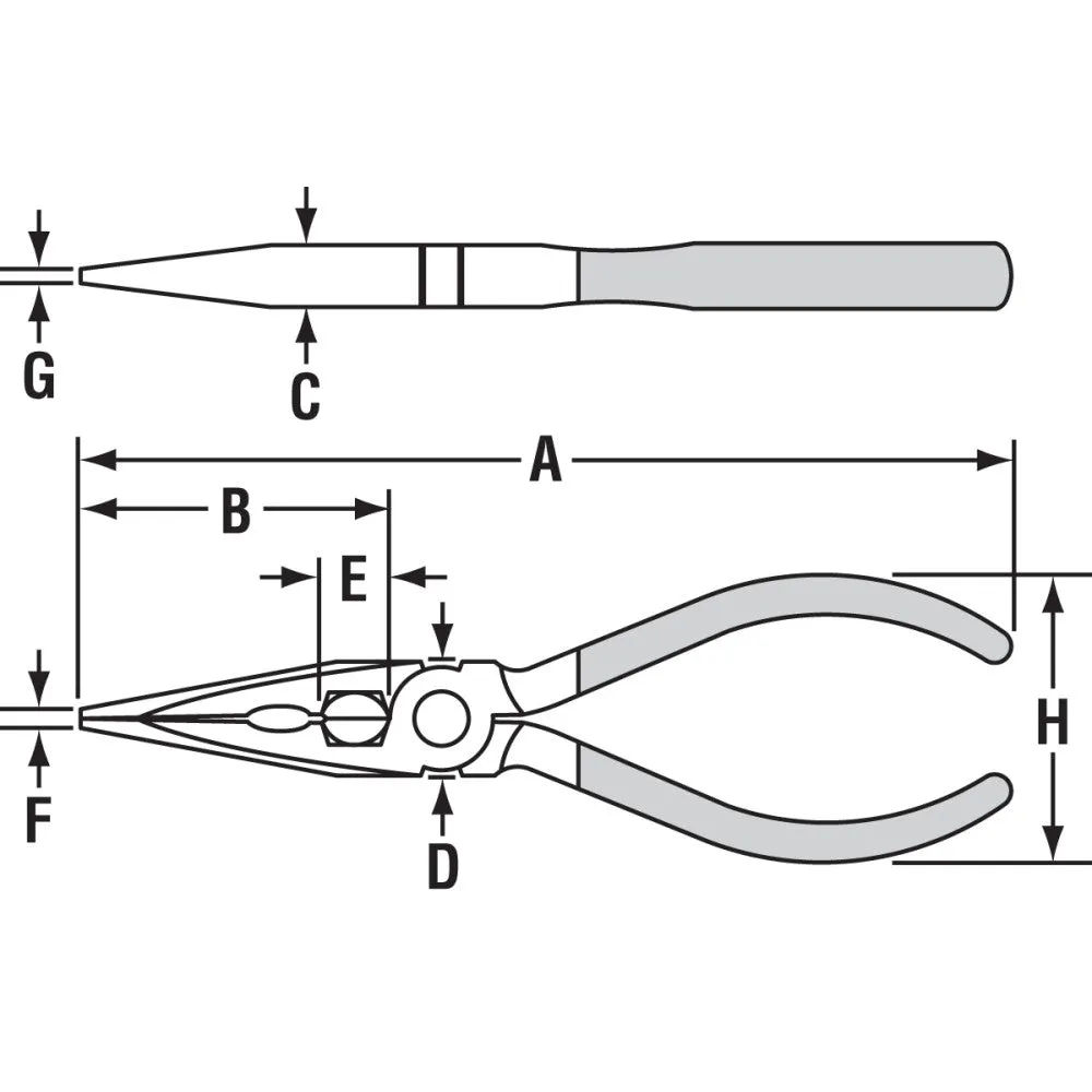 Channellock 326 6" Long Nose Plier, XLT, Side Cutter