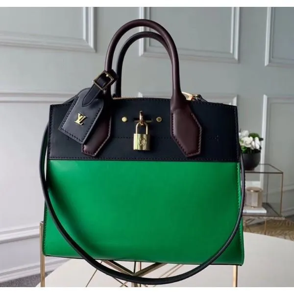 City Steamer Pm Bag In Smooth Calfskin M42188 Green/black Collection